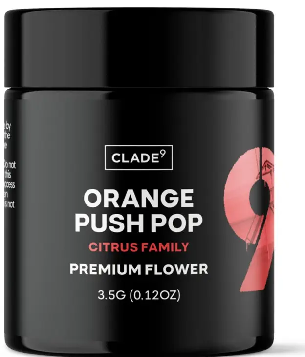 Clade9 Orange Push Pop Packaged Flower (3.5G)